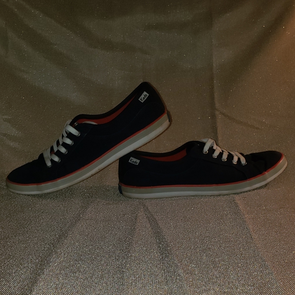 GUC Blue and Red Canvas Keds - Picture 6 of 8